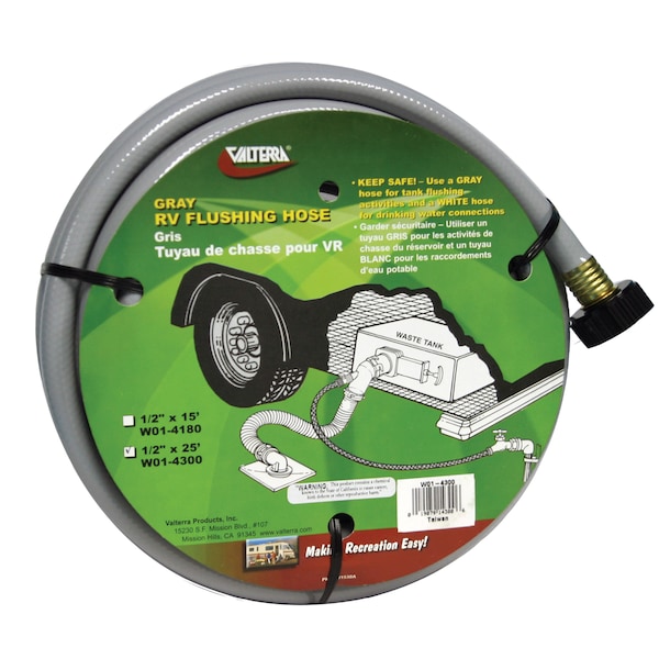 Valterra Valterra W01-4300 Flushing Hose - 25', Gray W01-4300 - main